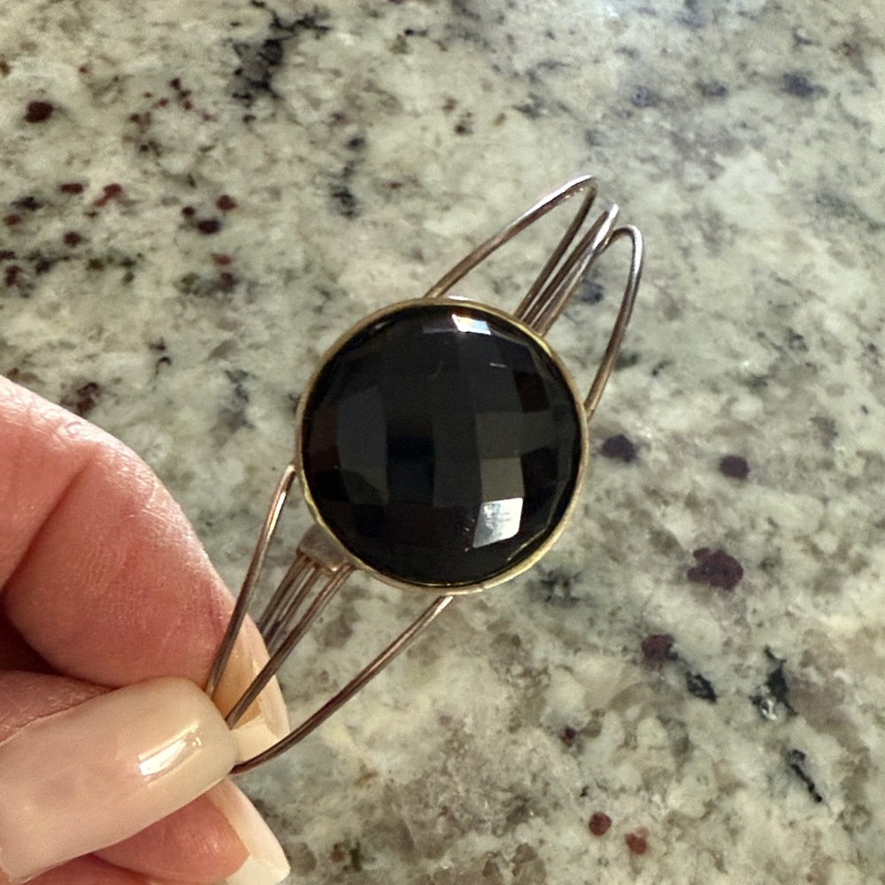 Onix Elegant Black and sterling Women's Bracelet